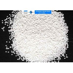 65% ZrO2 Ceramic Grinding Media Balls Zirconium Silicate Beads 1.0 - 1.2 Mm For Pesticide
