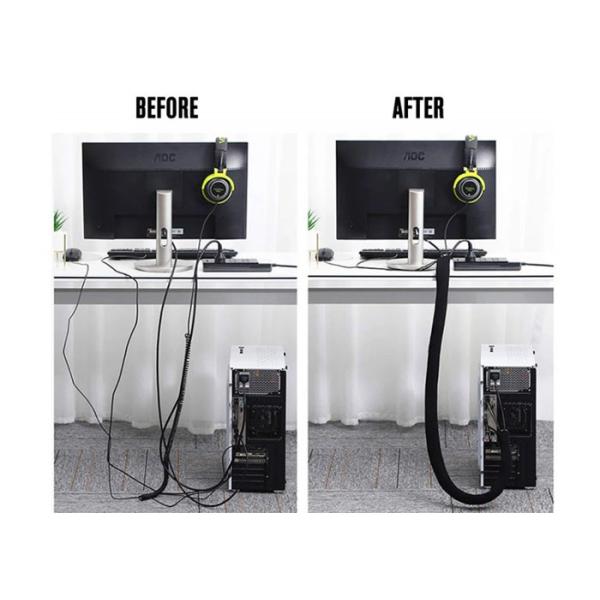 High Temperature Electrical Braided Sleeving Wire Protection Management Flame