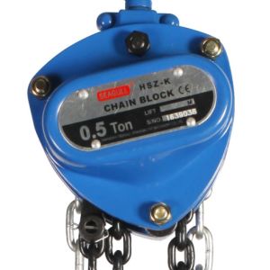 Construction 0.5 Ton 3 M Manual Chain Hoist , Manual Chain Pulley Block