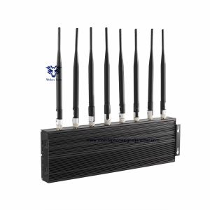 80W 8 channels Cell Phone Signal Jammer High Power GSM 3G 4G WIFI GPS Jamming