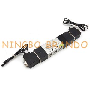 4V130C-06 1/8'' 5/3 Way Flying Leads Type Pmeumatic Solenoid Valve