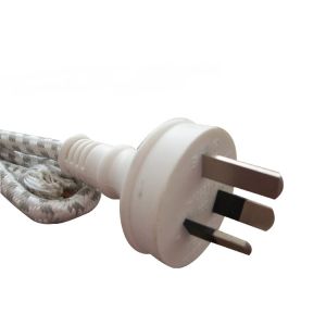 China Australian power cables, Cotton braided power cable, steam iron input power supply cord on sale