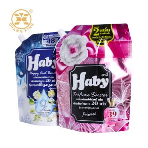 Custom Printed 500ml 1l Laundry Detergent Spout Pouch Stand Up Washing Powder