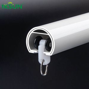 Cheap 94&quot;-177&quot; Aluminum Extendable Curtain Pole Single Window Extra Heavy Duty Curtain Rods for sale