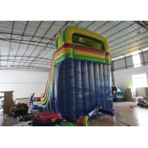 Customized Large Inflatable Water Slides , Blow Up Pool Slides For Inground
