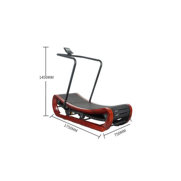 Curved Non Powered Treadmills Non Electric Treadmills Tracked Wooden Non Powered Treadmill
