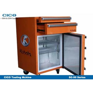 Silent Retro Looking Refrigerator , Blue Retro Fridge Freezer Eco - Friendly