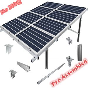 China Bracket Aluminum Solar Panel Mounting System Modules Solar Rail Mounting  Solar Panel Pole Mount Brackets   Panel Kits on sale