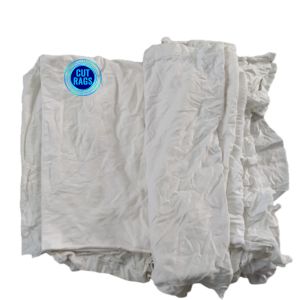 China High absorbency 100% Cotton White wiping Rags Industrial Cleaning cotton rag t shirt rags for water and oil on sale