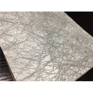 Bonded Pu Synthetic Leather Dupont Paper Coated 0.65mm Rubbed For Bags