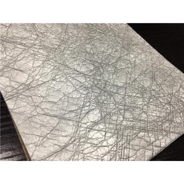 Quality Bonded Pu Synthetic Leather Dupont Paper Coated 0.65mm Rubbed For Bags wholesale