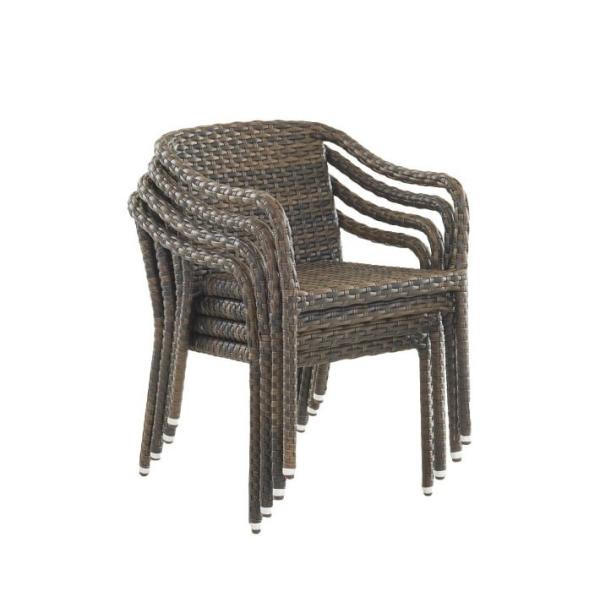 Quality Portable SGS Approval L61cm Rattan Wicker Chairs Stackable wholesale