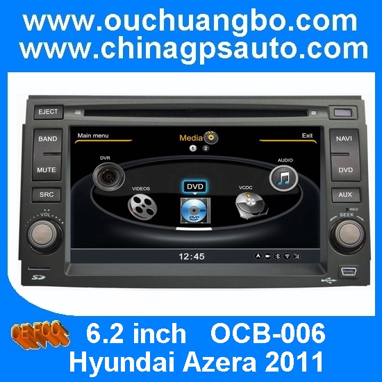 Ouchuangbo S100 Platform Car Radio Stereo GPS Navigation Hyundai Azera 2011 USB WIFI swc