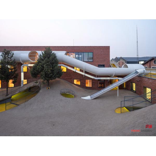 6 Color Stainless Steel Outdoor Children's Playground Design and Planning Solution