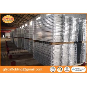 Q235 pre galvanized steel catwalk scaffold steel plank hooks for 1219*1700MM