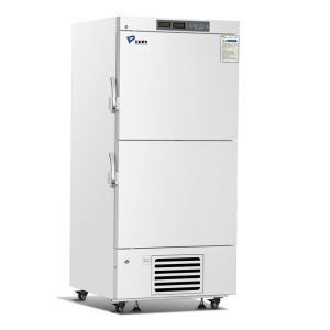 China Double Independent Chambers Upright Medical Deep Vaccine Freezer Minus 25 Degree With 528L Capacity on sale