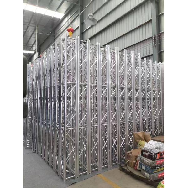 Black Silver Aluminum Lighting Truss Customized Foldable Portable Square Aluminum Truss
