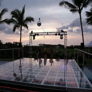 Adjustable aluminum portable stage platform for customized concert