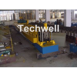 Chain Transmission Top Hat Profile Cold Roll Former Machine With 15 Roll