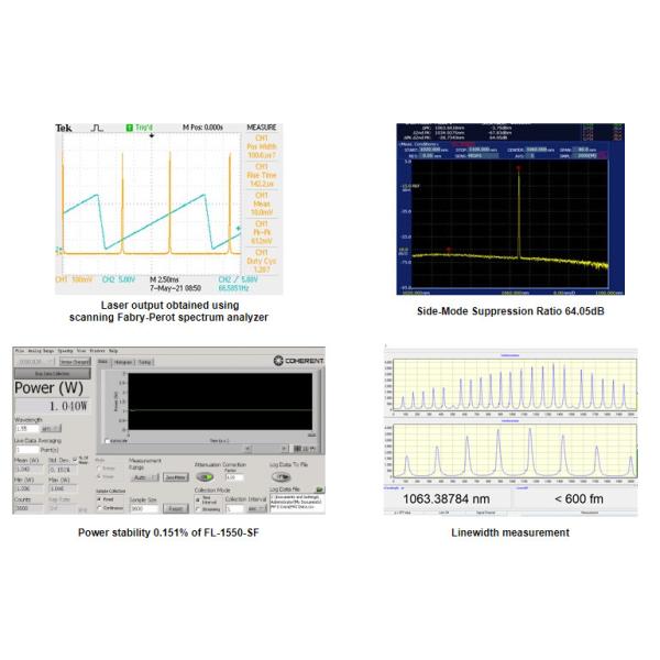 1550nm 1064nm 1 - 1000W Single Frequency Fiber Lasers OEM Modular Design
