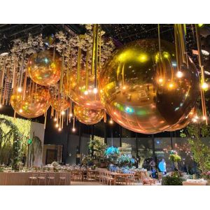 Cheap 1m 2m 3m 4m 5m Hanging Inflatable Balloon Decoration Mirror Blow Up Christmas for sale