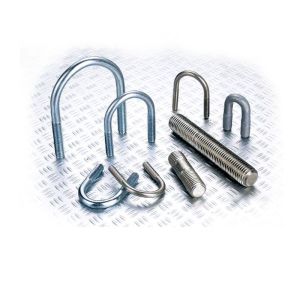 Zinc Plated Threaded U Bolt Carbon Steel With Nuts DIN/ASTM/BS