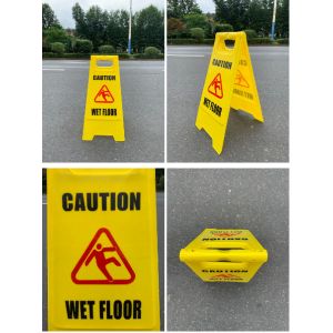 High Quality Collapsible Road Wetland Board Plastic Safety Warning Sign
