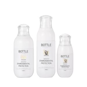 Cheap White 2 Oz Clear Plastic Spray Bottles PET Material Round Shape for Perfume for sale