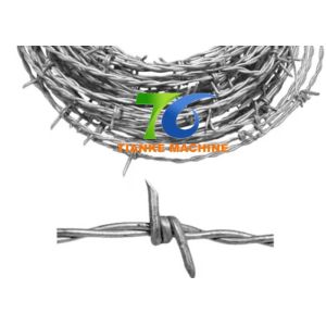 1.6mm Border Protection 60kg/H Barbed Wire Fence Machine Fully Automatic