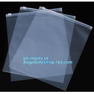 LDPE PP PVC FOIL plastic slider zip k clothing packaging bag with zipper, PE