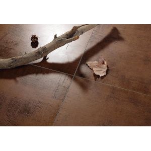 24"X24" Duraceramic Non Slip Anti Acid Metallic Rust Ceramic Floor Tile Rust