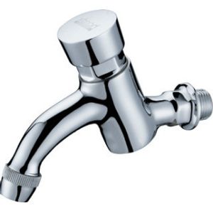 Modern Water Saving Self-Closing Faucets / Wall Mounted Brass Mixer Taps HN-7H07