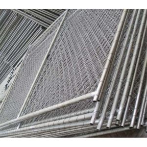 chain link temporary construction fence panels 6FT X 10F Mesh 2 3/8 " x 2 3/8" (