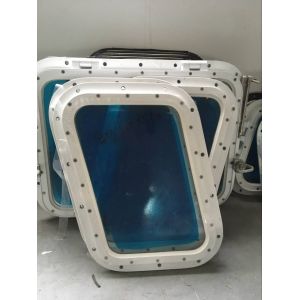 Weathertight Aluminum Alloy Marine Windows Fixed Model 8 / 10 / 12 mm Thickness