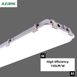 150lm/w 4FT 40500LM 270W LED Vapor Tight High Bay Warehouse Light Fixture IP67