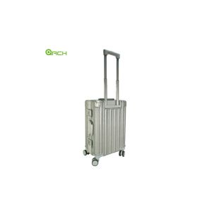 Push Button Luggage ABS Travel Suitcase With Double Spinner Wheels