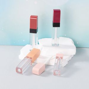 Metallic Material Type 3G Empty Beveled Mouth Lipstick Tube With Rubber Seal