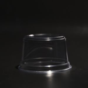 90mm Bottom Diameter Flat/Dome Lid Disposable Plastic Drinking Cups for Takeaway Packaging Container