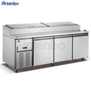 210W SS304 Commercial Worktop Freezer , Stable Under Counter Cooler Commercial
