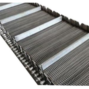 Stainless Steel Chain Link Wire Mesh For Cleaning Drying Conveying