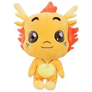 China 600g 35cm Yellow Little Dragon Plush Doll Animation Dragon Soft Toys on sale