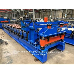 Metal Profile Glazed Tile Roll Forming Machine ISO9001 CE Brick Making Machine