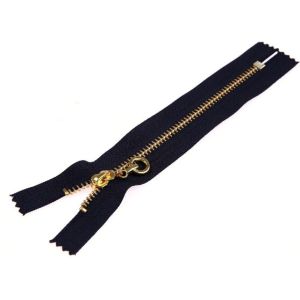 Garment accessory metal zipper fancy zipper with custom metal zipper pull,