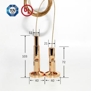 Wholesale Brass Billboard Display Hanging Kit With Gold Plating Wall To Wall