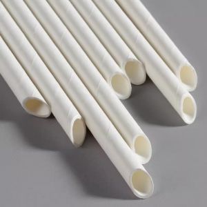 Paper Straws Drinkware Accessories Plain White Paper Straws Wholesales