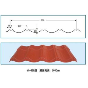 3kw Roof Roll Forming Equipment / Tiles Making Machine With 9 Rows Rollers