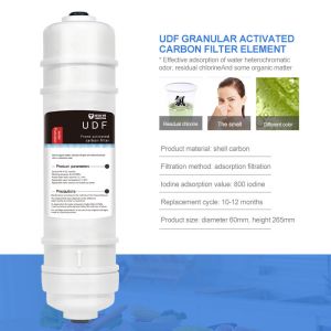 Pre Carbon Pure Water Purifier Accessories 20% UDF Carbon Filter Cartridge
