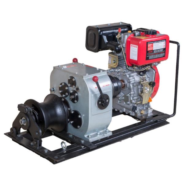 Quality Air cooled diesel engine winch 3 ton fast speed cable pulling machine for pulling hoisting lifting wholesale