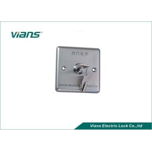 Durable Aluminum Alloy Door Exit Button / push button exit switch With Emergency