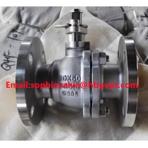 stainless steel SCS13 JIS10K flange end ball valve
